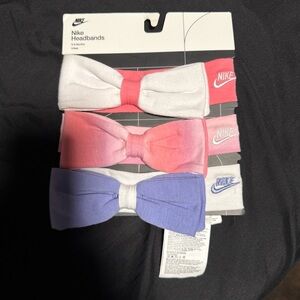 Nike Baby Girls Infant Headbands with Bow 0-6 Months Pink Purple Shower Gift